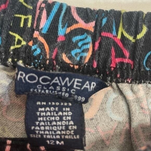Rocawear Neon Printed Shorts Bloomers Size 12 Months Y2K - Picture 4 of 7